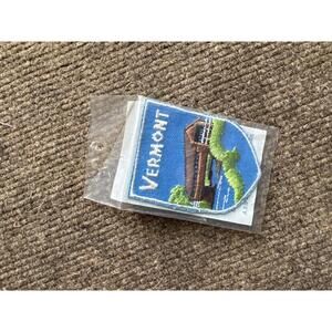 VTG Voyager Emblems Vermont Patch — Covered Bridge Travel Souvenir